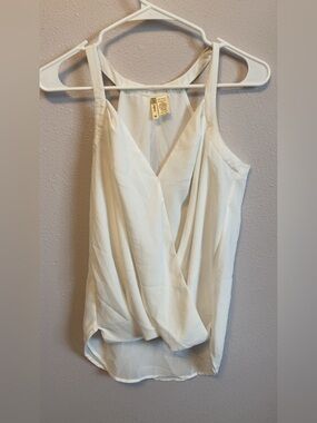 Japna Cream Surplice Camisole Tank